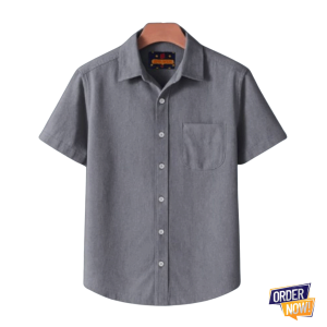 1 Pcs Kaizar Half Sleeve Shirt- Ash