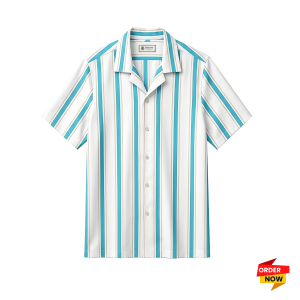 1 Pcs Cuban Print Half Shirt-Pest