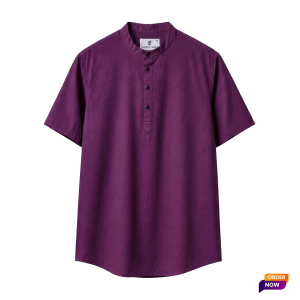 1 Pcs Half Sleeve OXF Katua- Purple